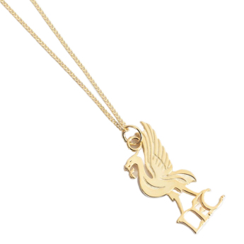 FC Liverpool nyaklánc medállal 18ct Gold Plated on Silver Liverbird