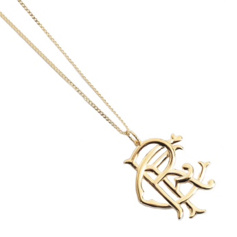 FC Rangers nyaklánc medállal 18ct Gold Plated on Silver