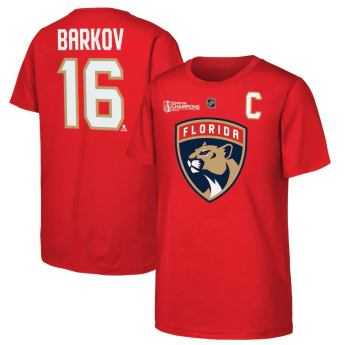 Florida Panthers gyerek póló Aleksander Barkov 2024 Stanley Cup Champions Name & Number