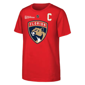 Florida Panthers gyerek póló Aleksander Barkov 2024 Stanley Cup Champions Name & Number