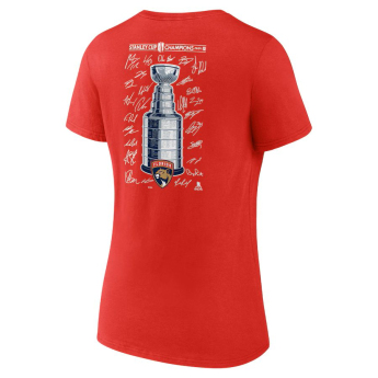 Florida Panthers női póló 2024 Stanley Cup Champions Signature Roster V-Neck
