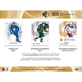 NHL dobozok NHL hokikártyák 2020-21 Upper Deck SP Blaster Box