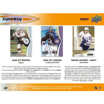 NHL dobozok NHL hokikártyák 2023-24 Upper Deck Synergy Hobby Box