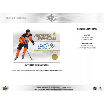 NHL dobozok NHL hokikártyák 2021-22 Upper Deck SP Blaster Box