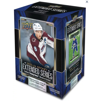 NHL dobozok NHL hokikártyák 2023-24 Upper Deck Extended Series Hockey Blaster Box
