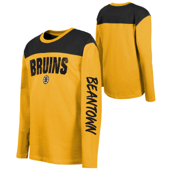 Boston Bruins gyerek hosszú ujjú póló Unbeaten Run Ls Crew Nk Tee