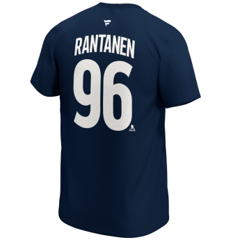 Colorado Avalanche férfi póló Mikko Rantanen #96 Iconic Name & Number Graphic