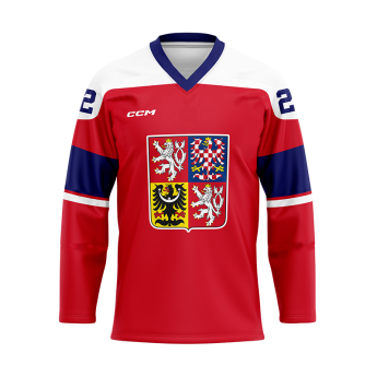 Jégkorong képviselet hoki mez Lukáš Dostál #1 CCM Czech republic red