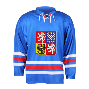Jégkorong képviselet hoki mez Lukáš Dostál #1 2023/2024 CCM Fandres replica - blue