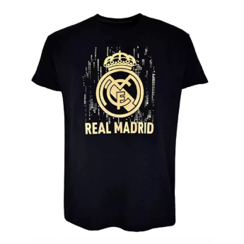 Real Madrid férfi póló No87 black gold