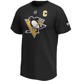 Pittsburgh Penguins férfi póló Sidney Crosby Iconic Name & Number Graphic black