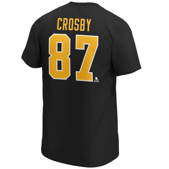 Pittsburgh Penguins férfi póló Sidney Crosby Iconic Name & Number Graphic black