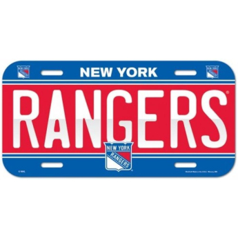 New York Rangers fali tábla License Plate Banner