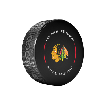 Chicago Blackhawks korong Official Game Puck 2022-2023