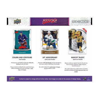 NHL dobozok NHL hokikártyák 2024-25  Upper Deck MVP Hockey Hobby Box