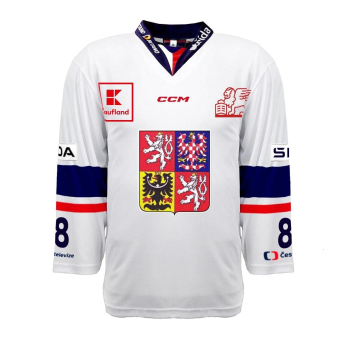 Jégkorong képviselet hoki mez 2023/2024 CCM PRO Authentic David Pastrňák #88 white