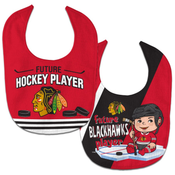 Chicago Blackhawks gyerek nyálazó előke WinCraft Future Hockey Player 2 Pack