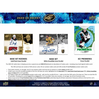 NHL dobozok NHL hokikártyák 2023-24 Upper Deck Ice Hobby Box