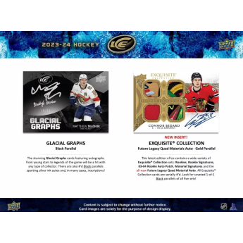 NHL dobozok NHL hokikártyák 2023-24 Upper Deck Ice Hobby Box