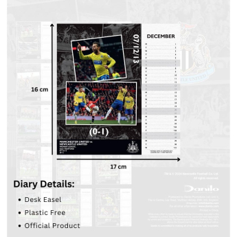 Newcastle United asztali naptár 2025