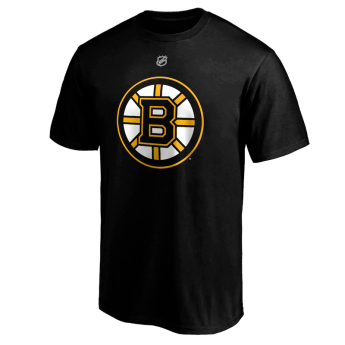 Boston Bruins férfi póló David Pastrnak #88 Iconic Name & Number Graphic