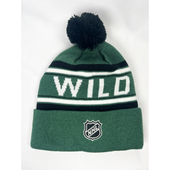 Minnesota Wild gyerek téli sapka Jacquard Cuffed Knit With Pom