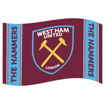 West Ham United zászló Crest Stripe