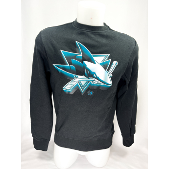 San Jose Sharks férfi pulóver Chrome Graphic Crew Sweatshirt Black
