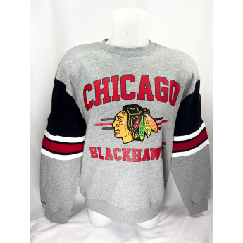 Chicago Blackhawks férfi kapucnis pulóver All Over Crew 4.0 Current Logo
