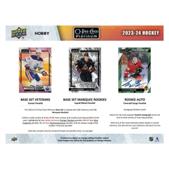 NHL dobozok NHL hokikártyák 2023-24 Upper Deck O-Pee-Chee Platinum Hobby Box