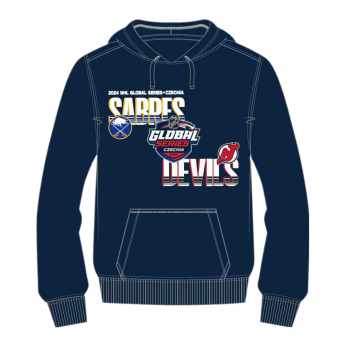 NHL termékek gyerek kapucnis pulóver 2024 Czechia Buffalo Sabres vs New Jersey Devils Match-Up Pullover Hoodie