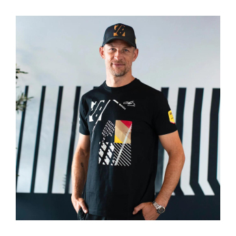 Hertz Team Jota férfi póló Jenson Button black 2024