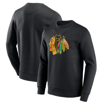 Chicago Blackhawks férfi pulóver Primary Logo Graphic Crew Sweatshirt - VALUE