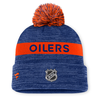 Edmonton Oilers téli sapka Authentic Pro Rink Beanie Cuff With POM