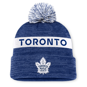 Toronto Maple Leafs téli sapka Authentic Pro Rink Beanie Cuff With POM