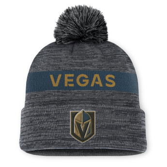 Vegas Golden Knights téli sapka Authentic Pro Rink Beanie Cuff With POM