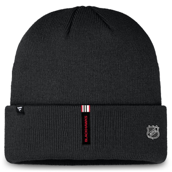 Chicago Blackhawks téli sapka Authentic Pro Rink Prime Cuffed Beanie
