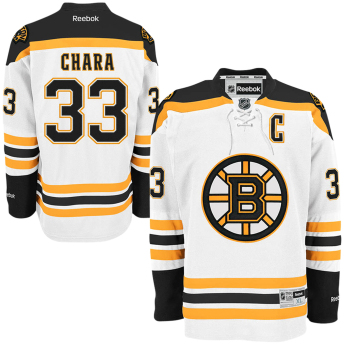 Boston Bruins hoki mez Zdeno Chára #33 Premier Jersey Away white