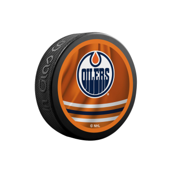 Edmonton Oilers korong reverse retro jersey souvenir collector hockey puck