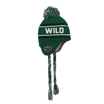 Minnesota Wild gyerek téli sapka Jacquard Tassel Knit With Pom