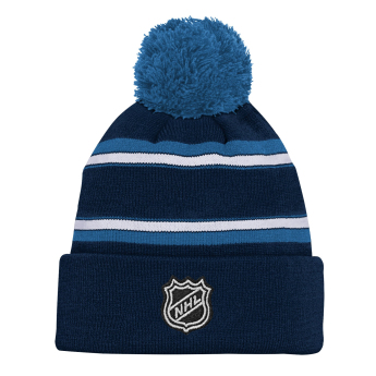 Columbus Blue Jackets gyerek téli sapka 3Rd Jersey Jacquard Cuff Pom