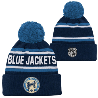 Columbus Blue Jackets gyerek téli sapka 3Rd Jersey Jacquard Cuff Pom