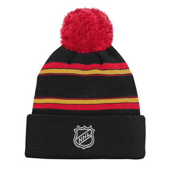Calgary Flames gyerek téli sapka 3Rd Jersey Jacquard Cuff Pom
