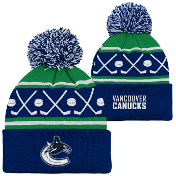 Vancouver Canucks gyerek téli sapka Face-Off Cuff Pom