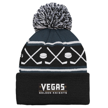 Vegas Golden Knights gyerek téli sapka Face-Off Cuff Pom