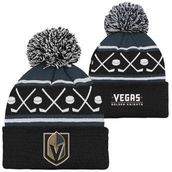 Vegas Golden Knights gyerek téli sapka Face-Off Cuff Pom