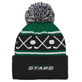 Dallas Stars gyerek téli sapka Face-Off Cuff Pom
