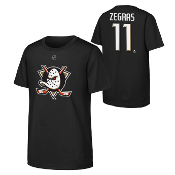 Anaheim Ducks gyerek póló Trevor Zegras Flat Name & Number Ctn