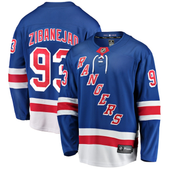 New York Rangers hoki mez #93 Mika Zibanejad Breakaway Home