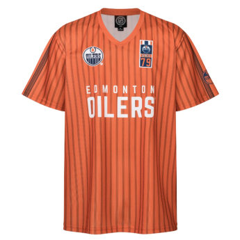 Edmonton Oilers férfi póló Soccer Style Jersey
